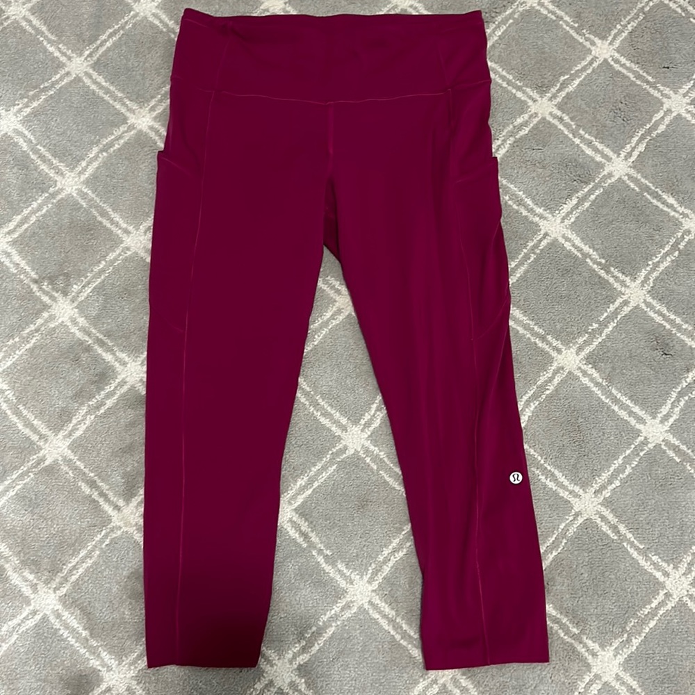 N W/O T Lululemon Fast And Free 23” Cropped Leggings